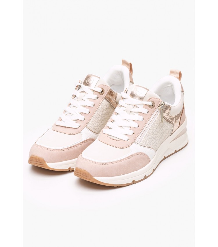 Women Casual Shoes 23721 Nude ECOleather Tamaris