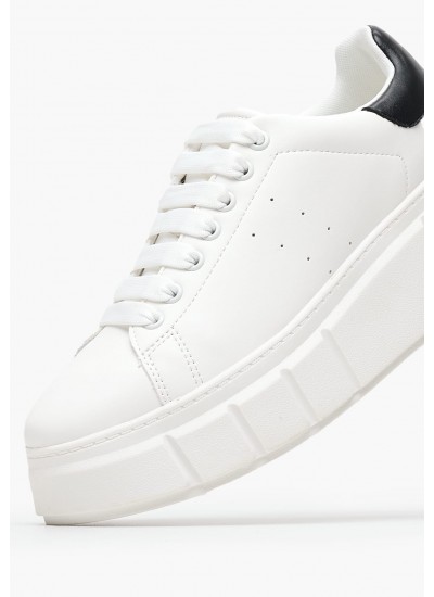 Women Casual Shoes Tjw.Flat.Ess White Leather Tommy Hilfiger