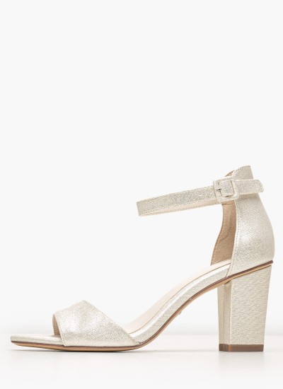 Women Sandal High 2142.70620 White Leather MF