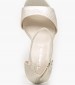 Women Sandals 28096 Platinum Glitter Tamaris