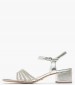 Women Sandals 28248 Silver ECOleather Tamaris