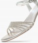 Women Sandals 28248 Silver ECOleather Tamaris