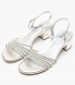 Women Sandals 28248 Silver ECOleather Tamaris