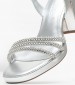 Women Sandals 28355 Silver ECOleather Tamaris