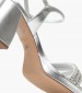 Women Sandals 28355 Silver ECOleather Tamaris