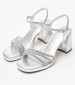 Women Sandals 28355 Silver ECOleather Tamaris