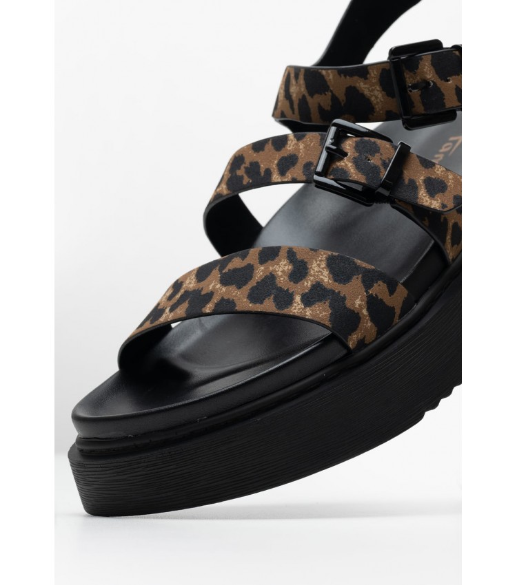 Women Flats 28401 Leopard ECOleather Tamaris