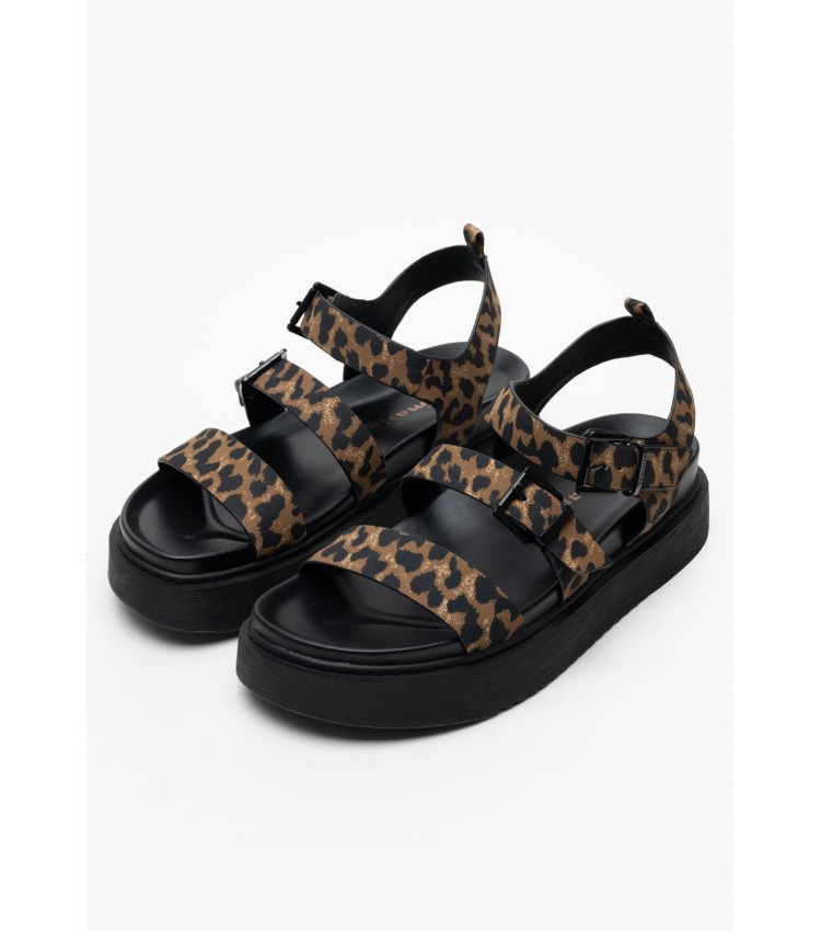 Women Flats 28401 Leopard ECOleather Tamaris