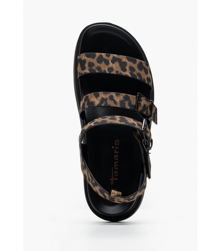 Women Flats 28401 Leopard ECOleather Tamaris