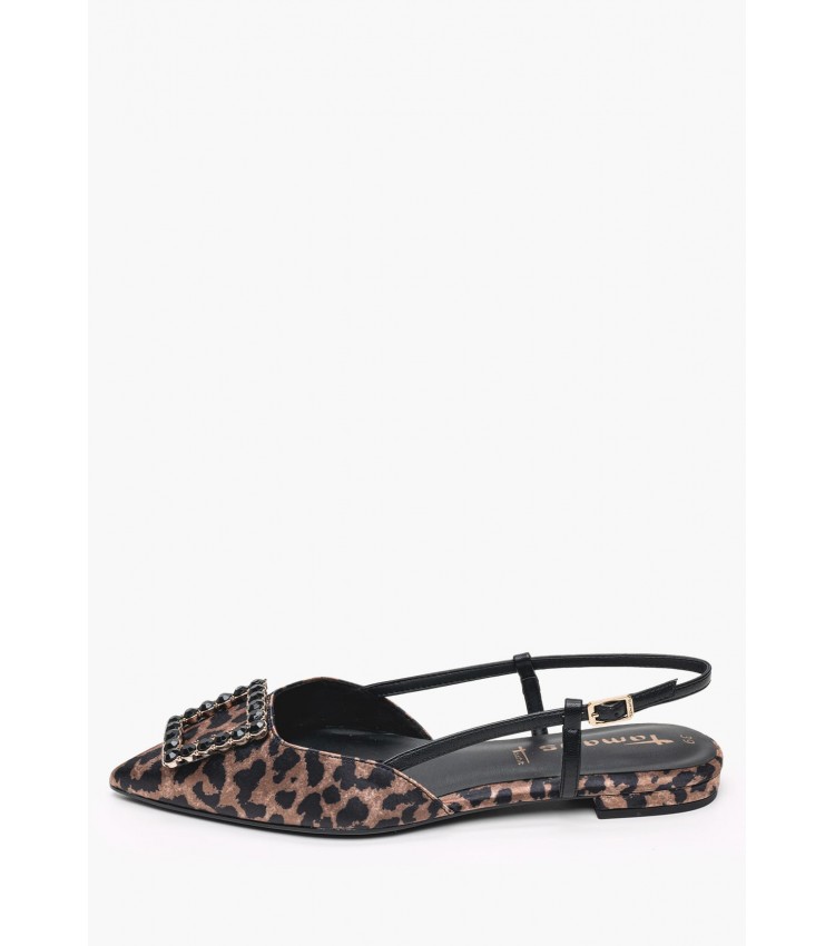 Women Flats 29403 Leopard Fabric Tamaris