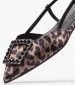 Women Flats 29403 Leopard Fabric Tamaris