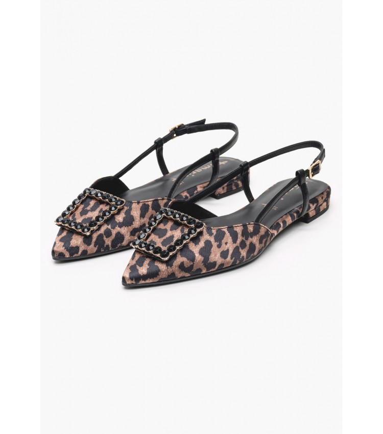 Women Flats 29403 Leopard Fabric Tamaris