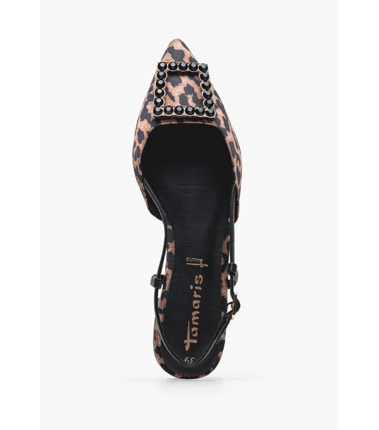 Women Flats 29403 Leopard Fabric Tamaris