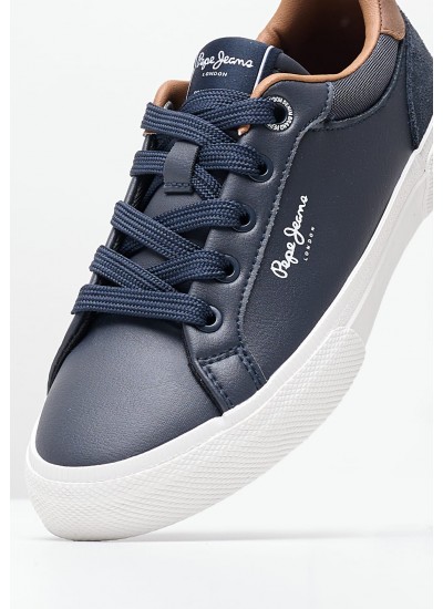 Παιδικά Παπούτσια Casual Uni.Flag Άσπρο ECOleather Tommy Hilfiger