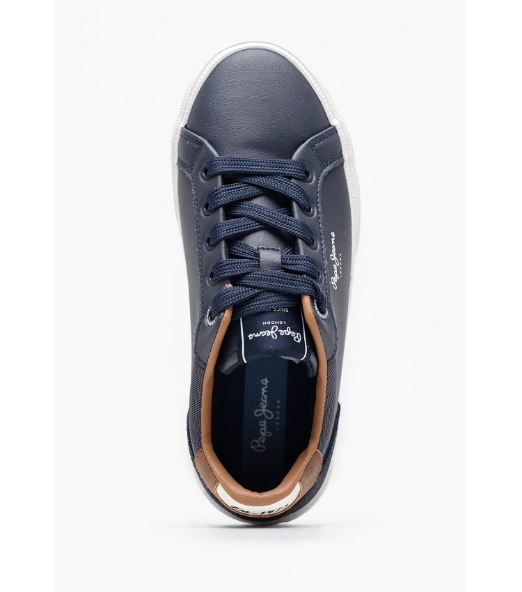 Παιδικά Παπούτσια Casual Kenton.Court.Boy Μπλε ECOleather Pepe Jeans