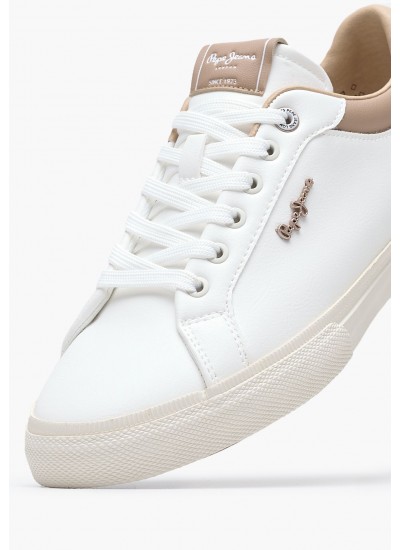 Women Casual Shoes Kenton.W Beige ECOleather Pepe Jeans