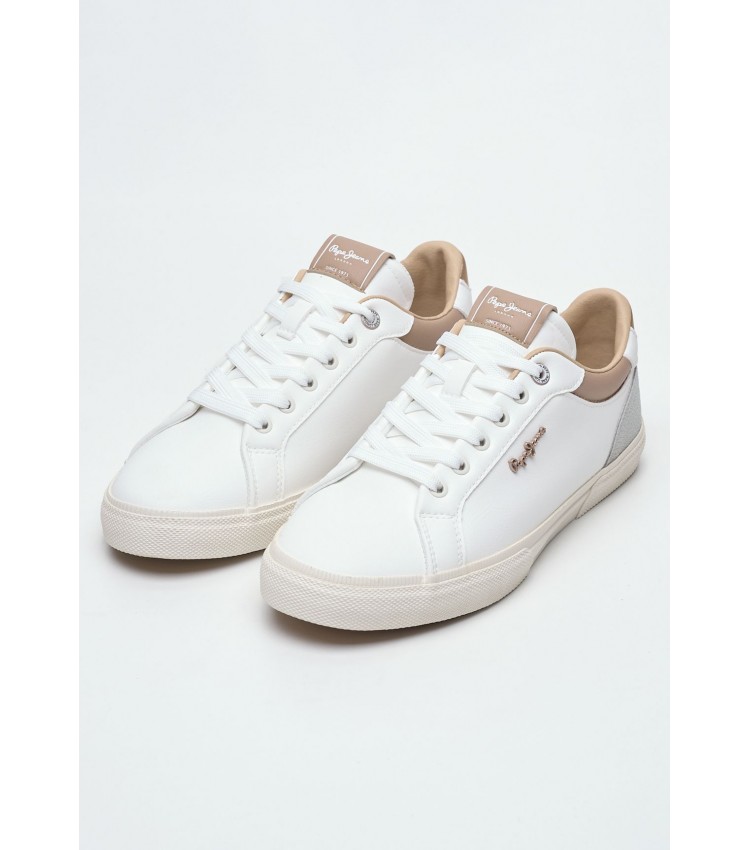 Women Casual Shoes Kenton.W Beige ECOleather Pepe Jeans