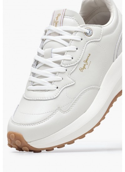 Women Casual Shoes Winslow.Action White ECOleather Pepe Jeans