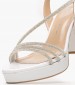 Women Sandals 553F10 White Leather Mourtzi