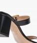 Women Sandals 56000 Black Leather Mourtzi