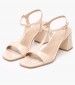 Women Sandals 56002 Beige Patent Leather Mourtzi