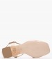 Women Sandals 56002 Beige Patent Leather Mourtzi