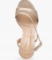 Women Sandals 75161 Gold Leather Mourtzi