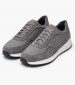 Men Casual Shoes Branthon Grey Buckskin-Fabric Geox