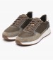 Men Casual Shoes Branthon Olive Buckskin-Fabric Geox