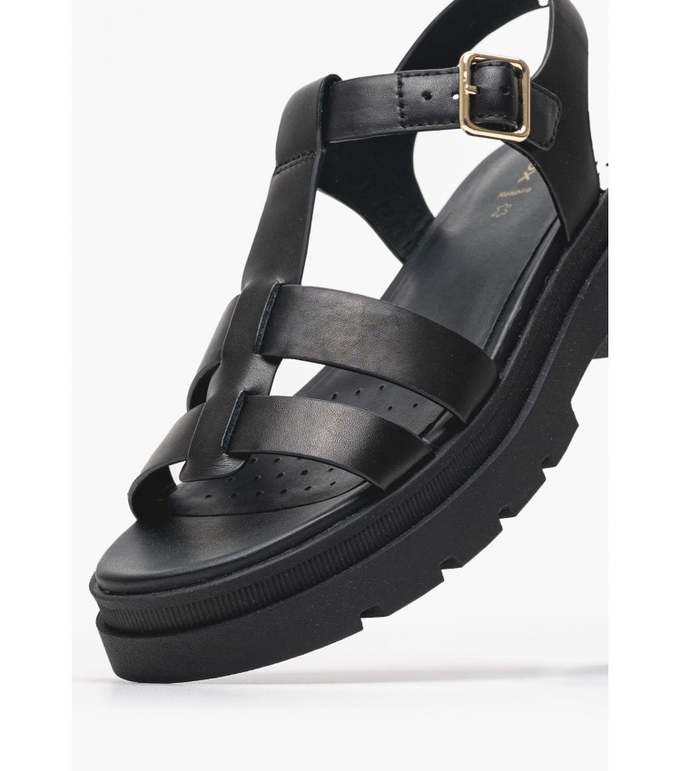 Women Platforms Low D.Adacter Black Leather Geox