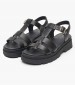 Women Platforms Low D.Adacter Black Leather Geox