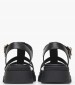 Women Platforms Low D.Adacter Black Leather Geox