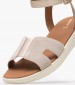 Women Flats D.Dandra Platinum Buckskin Geox