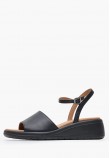 Women Platforms Low D.Meliconia Black ECOleather Geox