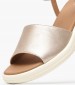 Women Platforms Low D.Meliconia Gold ECOleather Geox