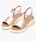 Women Platforms Low D.Meliconia Gold ECOleather Geox