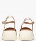 Women Platforms Low D.Meliconia Gold ECOleather Geox