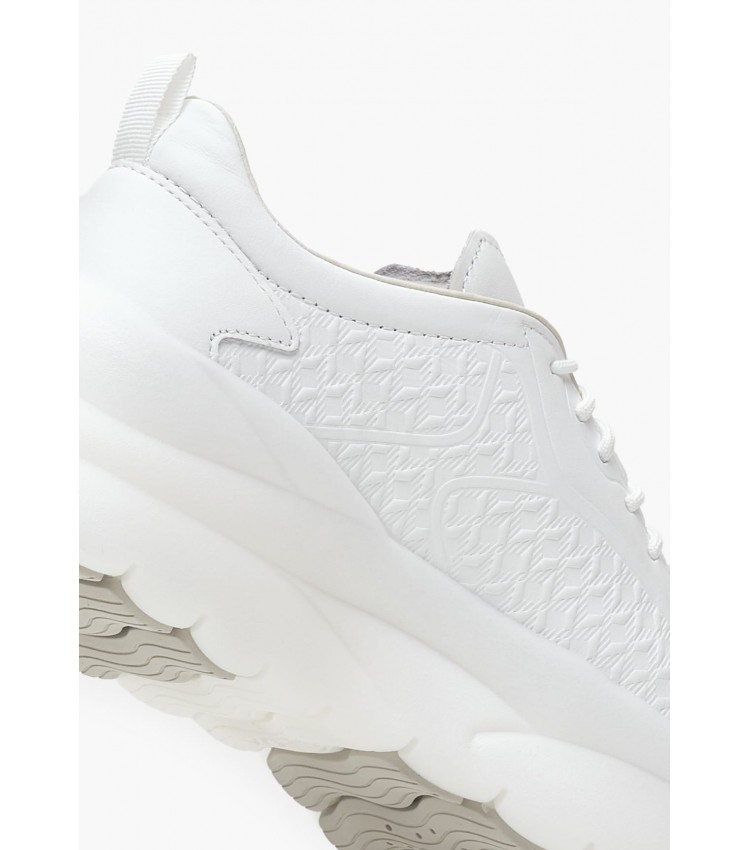 Women Casual Shoes D.Xtors White Leather Geox