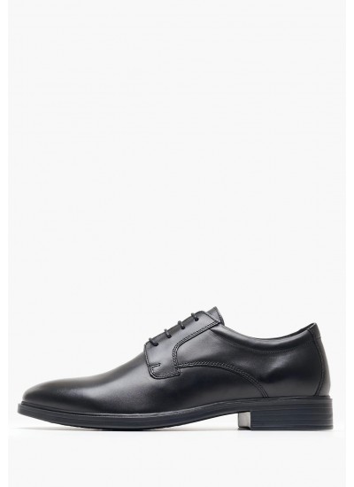 Men Shoes A7521 Black Leather Boss shoes