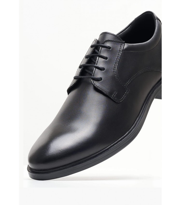 Men Shoes Gladwin Black Leather Geox