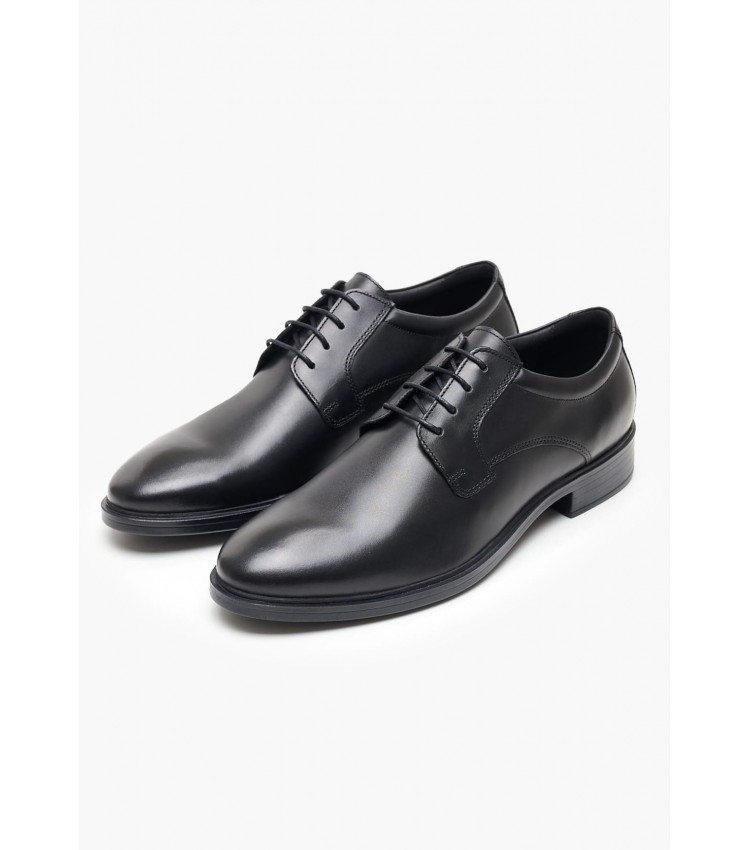 Men Shoes Gladwin Black Leather Geox