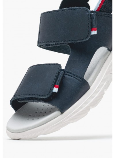 Παιδικά Παπούτσια Casual Low.Vel Μπλε ECOleather-Ύφασμα Tommy Hilfiger