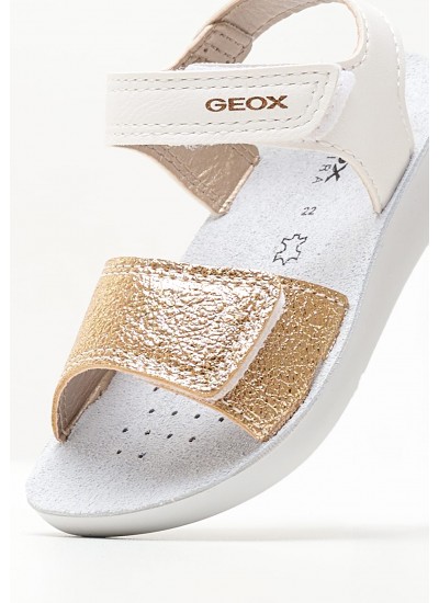 Παιδικά Παπούτσια Casual Eclyper.G Άσπρο ECOleather-Ύφασμα Geox