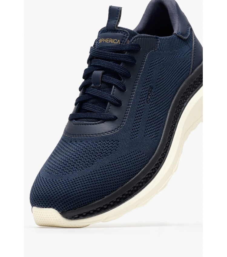 Men Casual Shoes Spherica.Actif.X Blue Fabric Geox