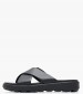 Men Flip Flops & Sandals Spherica.Sand Black Leather Geox