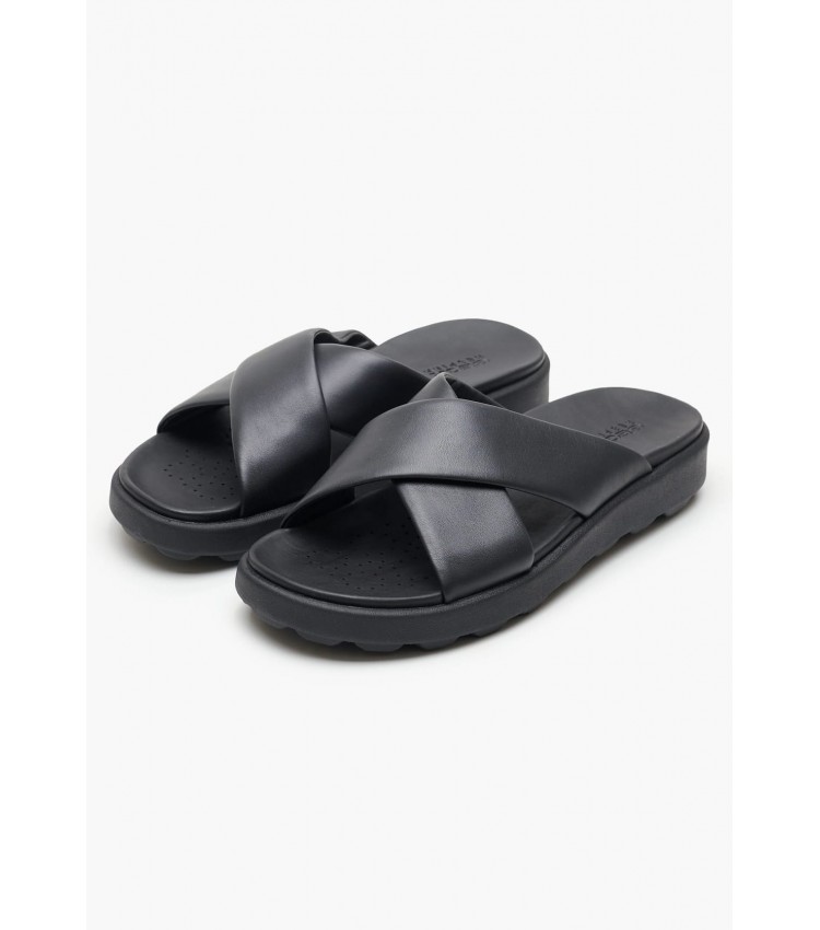 Men Flip Flops & Sandals Spherica.Sand Black Leather Geox