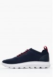 Men Casual Shoes Spherica Blue Fabric Geox