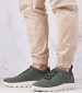 Men Casual Shoes Spherica Green Fabric Geox