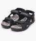 Men Flip Flops & Sandals Strada.D Black ECOleather Geox