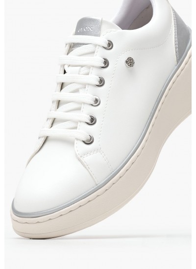 Women Casual Shoes Sunnetty White ECOleather Geox